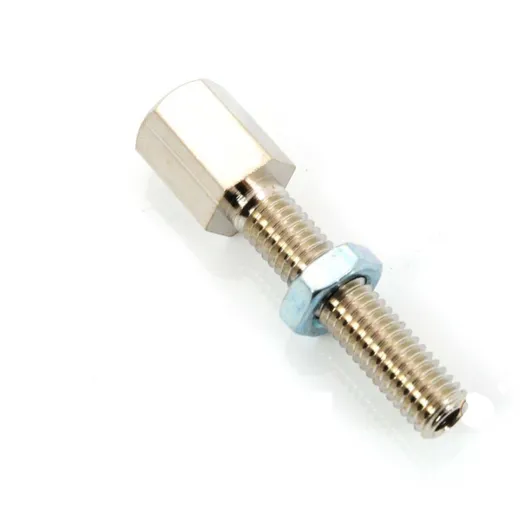 Adjusting screw hexagon M5 x 22mm 7mm diameter 2.5mm hole for moped, moped, mokick MG00008268