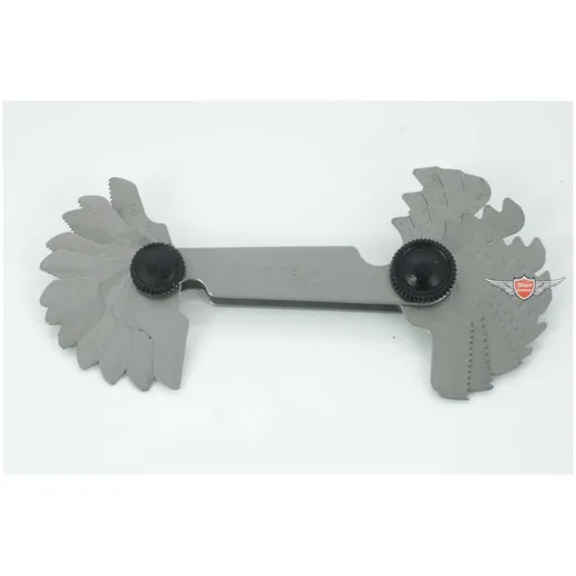 Thread pitch gauge 24 pieces for Hercules K 50, MK, Prima, M, 220 219, Kreidler Flory MF MP, Florett RS RMC LF LH TM, Zündapp ZD