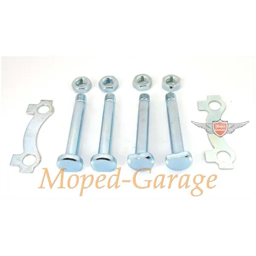 Haltesatz Schrauben Sicherungsbleche Muttern M8 x 56mm für Yamaha RD FS 1, DT 50 MG00009382