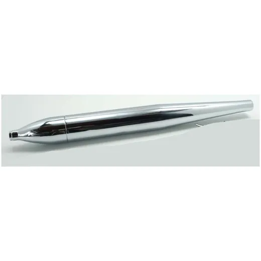 Exhaust cigar shape 690mm 70mm 32mm chrome for Zündapp GTS, KS, Sport Combinette, Hercules, Puch, Miele, DKW, Rixe, Göricke, Gri