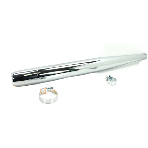 Exhaust chrome 32mm 70mm 730mm for Hercules, Zündapp, Kreidler, Puch, KTM MG00011208