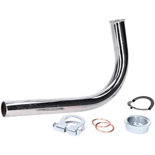 Exhaust manifold set 28mm stainless steel for Simson, Schwalbe KR51/1, SR4-2, SR4-3, SR4-4, Duo4/1 MG00011319