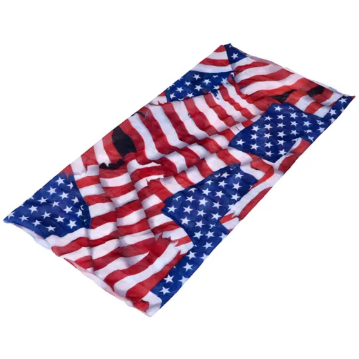 Halstuch Schampa US Flagge für Mofa Moped Motorrad Roller MG_1