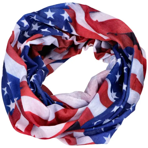 Halstuch Schampa US Flagge für Mofa Moped Motorrad Roller MG_2