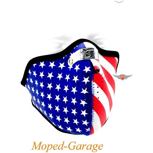 Biker mask 2 mm stars and stripes for moped mokick MG00013017