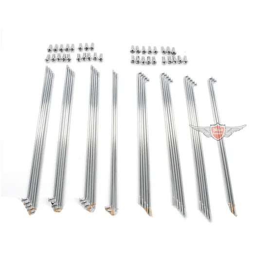 Speichen Chrom 18x196mm 18x205mm 2,6mm mit Nippel (36 Stück) für Puch, MS 50 MG00021246