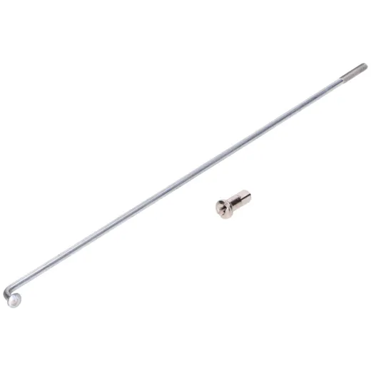 Speiche verzinkt 184mm d=2,6mm M3 mit Speichennippel für Mofa MG00021605