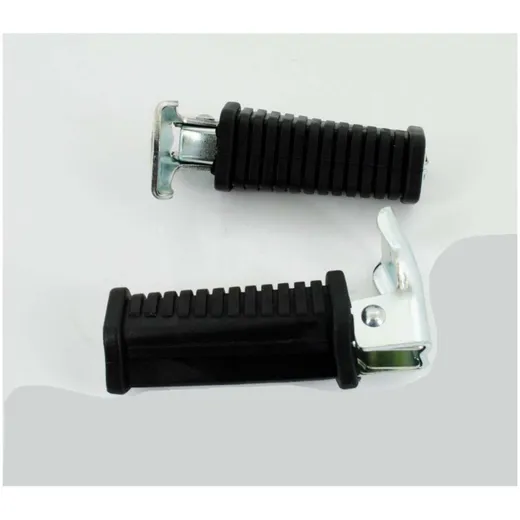 Footrests foldable 12mm black for Zündapp, KS 50, 80, GTS Kreidler, C CS CX Hercules, Hai ZD 40, Florett, Puch, MK, Simson, K KT Footrests foldable 12mm black for Zündapp, KS 50, 80, GTS Kreidler, C CS CX Hercules, Hai ZD 40, Florett, Puch, MK, Simson, K KT