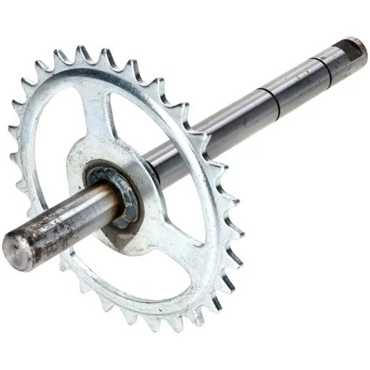 Pedal crank axle 28 teeth 16mm 210mm for Mobylette, MBK 51 MG00022165