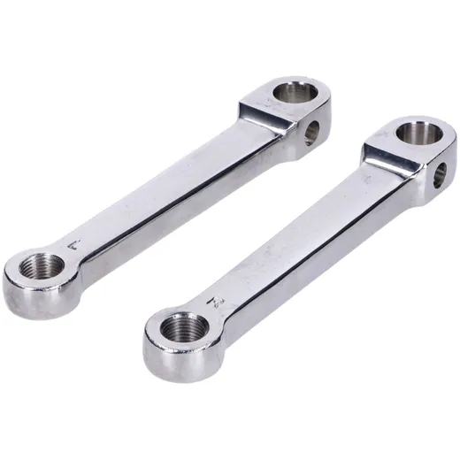 Pedal arm straight 135mm chrome set (2 pieces) for Kreidler, Flory, MF, moped, moped MG00022180