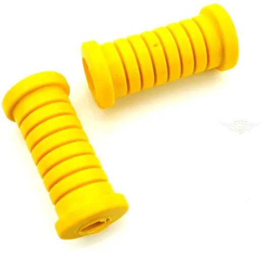 Beifahrerfußrastengummis 2 Stück gelb für für Simson S50, S51, S70, S53, SR50, SR80, KR51/1, KR51/2, SR4-2, SR4-3, SR4-4 MG00022