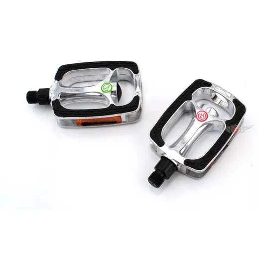 Pedale Aluminium Schwarz Silber für Zündapp, Kreidler, Hercules, Puch, KTM, DKW, Rixe MG00022230
