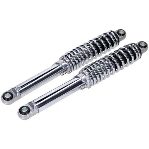 Stoßdämpfer Satz IMCA 350mm chrom für Zündapp CS, CX, Hai 25 50, Kreidler MG00025150 Stoßdämpfer Satz IMCA 350mm chrom für Zündapp CS, CX, Hai 25 50, Kreidler MG00025150