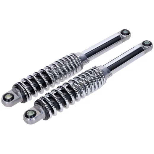 Stoßdämpfer Satz IMCA 350mm chrom für Zündapp CS, CX, Hai 25_1