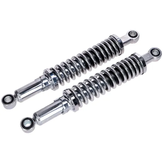Shock absorber set chrome 335mm hydraulic 5-way adjustable 12mm bushes MG00025240