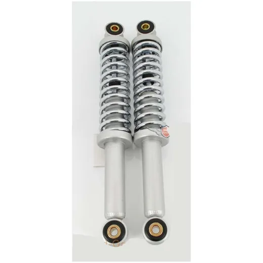 Federbein Satz Grau 275mm 8mm Buchsen 6mm Feder für Hercules, Puch, Miele, DKW, KTM, Rixe, Kreidler, Zündapp, Mofa, Moped, Mokic Federbein Satz Grau 275mm 8mm Buchsen 6mm Feder für Hercules, Puch, Miele, DKW, KTM, Rixe, Kreidler, Zündapp, Mofa, Moped, Mokic