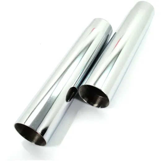 Shock absorber chrome sleeves 215mm for Kreidler, Florett, Eiertank, LF, LH, RS, RM, TM MG00025298 Shock absorber chrome sleeves 215mm for Kreidler, Florett, Eiertank, LF, LH, RS, RM, TM MG00025298