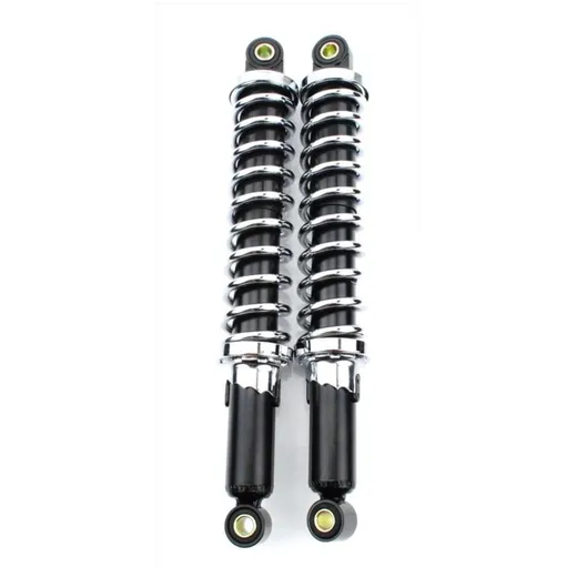 Shock absorber set 340mm Black Adjustable 10mm 8mm for Puch Maxi S, Zündapp, Kreidler, Hercules, Moped, Mokick, Moped MG00025347