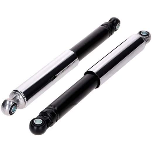 Stoßdämpfer Satz IMCA 290mm chrom/schwarz für Zündapp Bergsteiger M 25, M 50, Hercules 220 MK Miele K 52 MG00025360