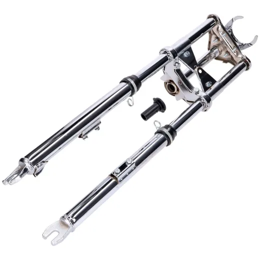 Front fork Sport chrome sprung 650mm with mudguard holder for Peugeot 103 SP SPX MG00026368 Front fork Sport chrome sprung 650mm with mudguard holder for Peugeot 103 SP SPX MG00026368