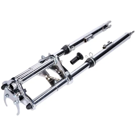 Front fork Sport chrome sprung 650mm with mudguard holder fo_1