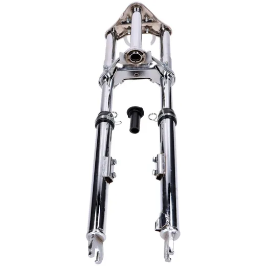 Front fork Sport chrome sprung 650mm with mudguard holder fo_3