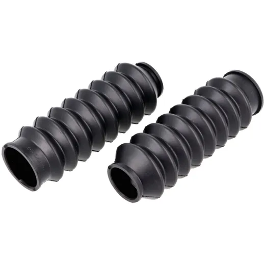Bellows set (2 pieces) telescopic fork Drilastic rubber black 30/23mm 112mm for Hercules, Zündapp, KTM, DKW, Rixe, Sachs MG00026 Bellows set (2 pieces) telescopic fork Drilastic rubber black 30/23mm 112mm for Hercules, Zündapp, KTM, DKW, Rixe, Sachs MG00026