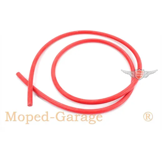 Ignition cable 1m silicone red D=7mm for Zündapp, Kreidler, Hercules, Puch, KTM, DKW, moped, scooter, motorcycle MG00041228