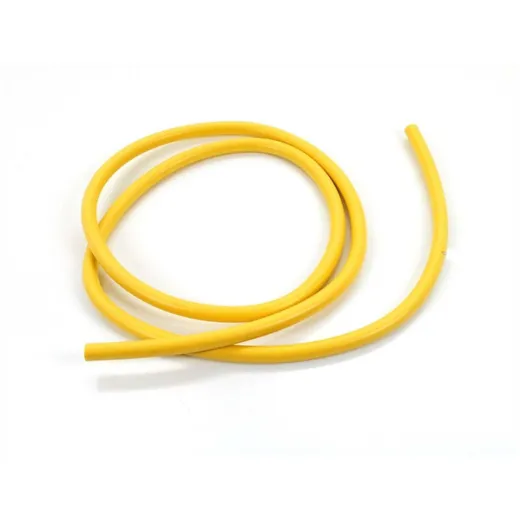 Ignition cable 1m silicone yellow D=7mm for Zündapp, Kreidler, Hercules, Puch, KTM, DKW, moped, scooter, motorcycle MG00041324