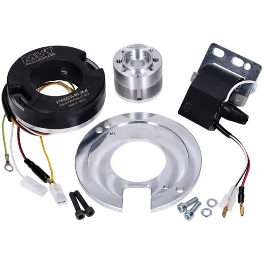 Internal rotor ignition MVT Premium with light 12V 50W 94mm for Zündapp, Kreidler, Puch Maxi, Yamaha FS1, DT50 MG00041402 Internal rotor ignition MVT Premium with light 12V 50W 94mm for Zündapp, Kreidler, Puch Maxi, Yamaha FS1, DT50 MG00041402