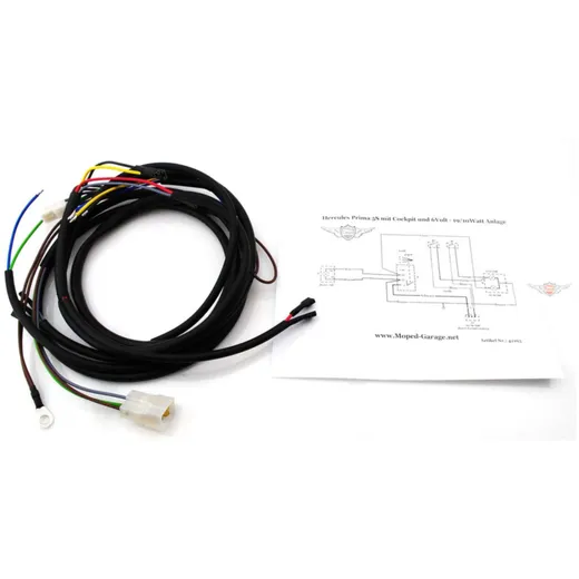 Kabelbaum 6 Volt 19/10 Watt Schwarz für Hercules, Prima 5S MG00042163