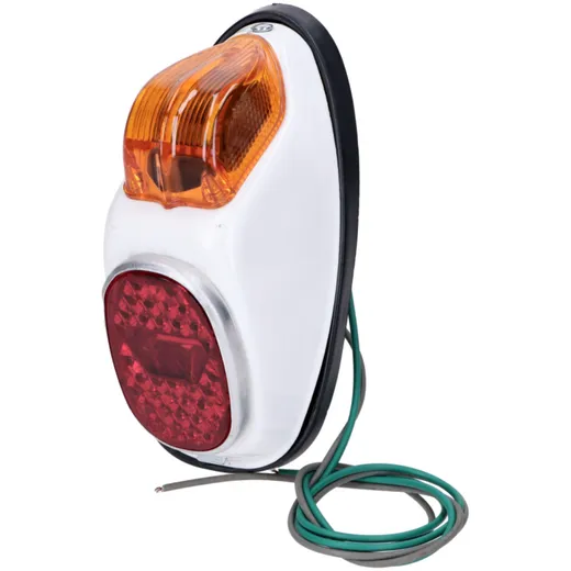 Tail light white for MCB, Miele, DKW, NSU, Puch, moped of the 50s, 60s MG00055147 Tail light white for MCB, Miele, DKW, NSU, Puch, moped of the 50s, 60s MG00055147
