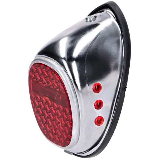 Taillight chrome 104x52mm for DKW, NSU, Miele, Moped, Mokick of the 50s 60s MG00055208 Taillight chrome 104x52mm for DKW, NSU, Miele, Moped, Mokick of the 50s 60s MG00055208