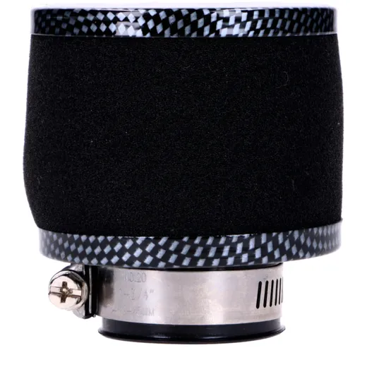 Luftfilter Powerfilter Schaum 35mm 75x80mm Carbon-Look gerad_2