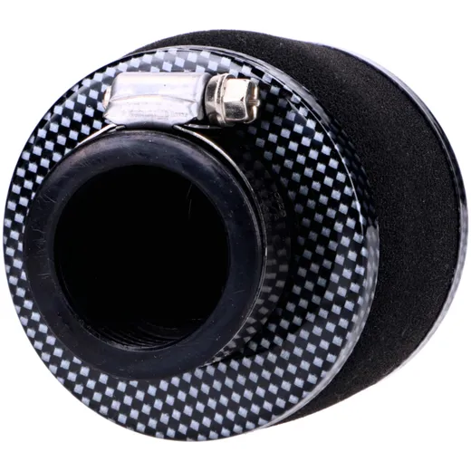 Luftfilter Powerfilter Schaum 35mm 75x80mm Carbon-Look gerad_3