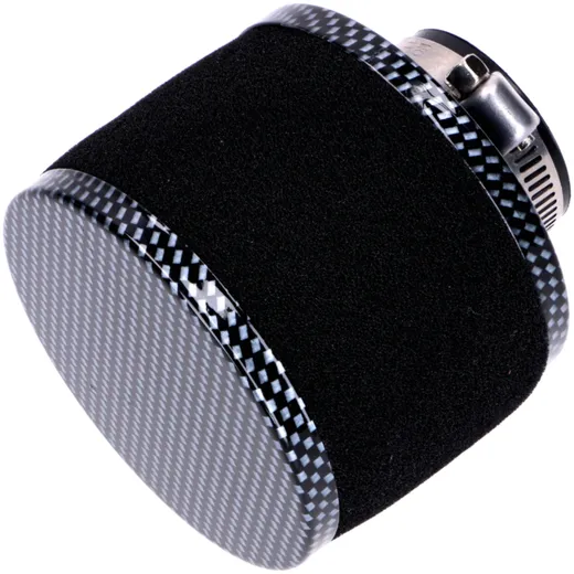 Luftfilter Powerfilter Schaum 28mm 75x80mm Carbon-Look gerad_1