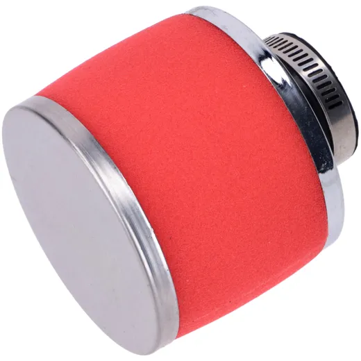 Luftfilter Powerfilter Schaum 28mm 75mm rot chrom für Puch, _1