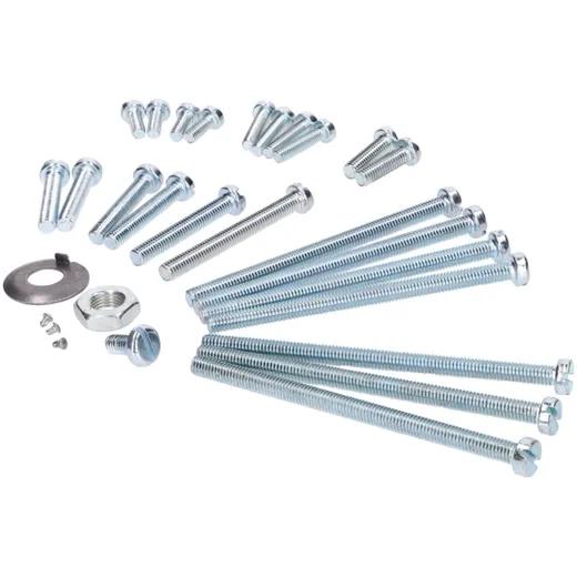 Engine bolt set 29-piece steel for Zündapp, Bergsteiger M 25, 50, Type 434 MG00062309 Engine bolt set 29-piece steel for Zündapp, Bergsteiger M 25, 50, Type 434 MG00062309