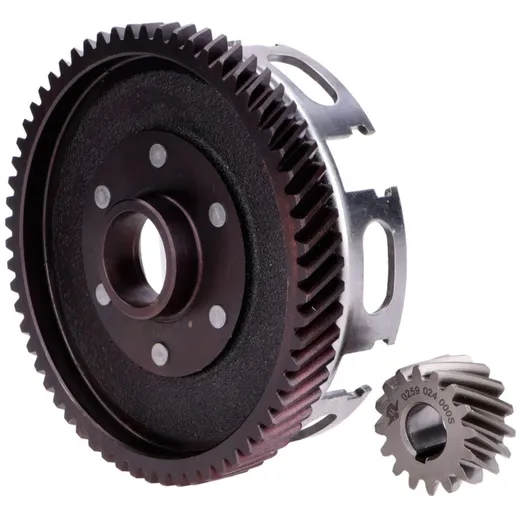 Kupplungsgehäuse mit Zahnrad Metall für Sachs 50/2, 50/3, 50/4, Hercules, Miele, DKW, Rixe, KTM, Göricke MG00062333