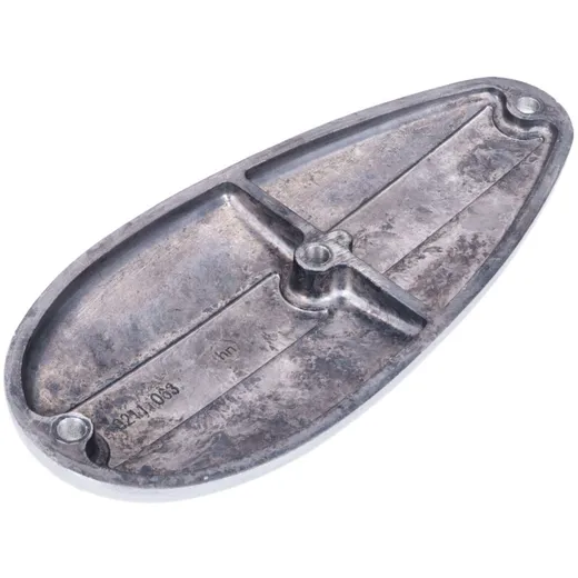 Pole wheel lock cover aluminum silver for Hercules, Miele, D_1