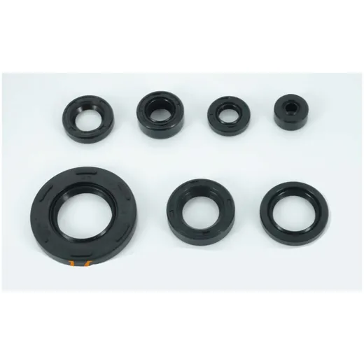 Oil seal set 7-piece 26X47X7.3 18X30X7-8 5.5X16X8 12X22X9 14X24X6 20X30X5 27X40X6 Black for Suzuki, TS 50 X MG00063120