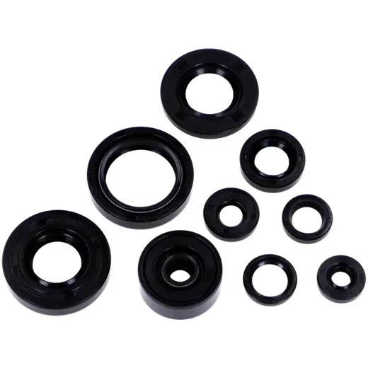 Engine oil seal set 9-piece black for Yamaha DT 80 LC, LC 2, RD 2 MG00063360