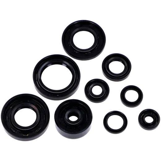 Engine oil seal set 9-piece black for Yamaha DT 80 LC, LC 2,_1