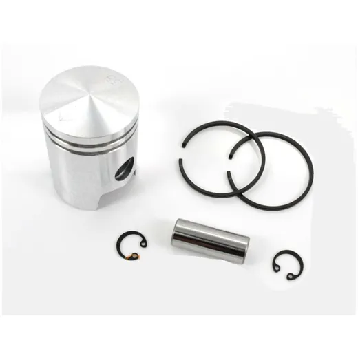 Kolben Satz Aluminium 38mm mit Kolbenbolzen 12mm und Kolbenringen für Sachs, Hercules 219, 218, 220, Miele, DKW, KTM, Göricke, G
