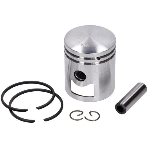Kolben Satz Aluminium 39,960mm mit Kolbenringen und Bolzen 10mm für NSU, Quickly MG00064529