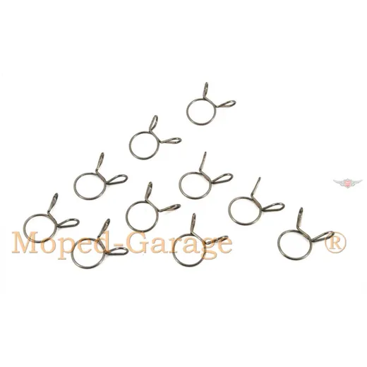 Klemme Benzinschlauch 10mm 10er Pack für Mofa, Moped, Mokick, Roller MG00071240