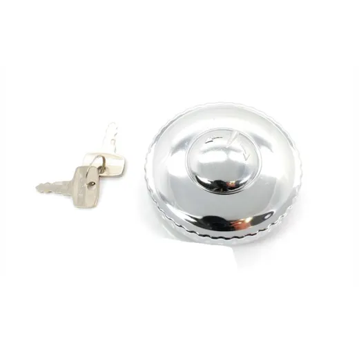 Tank cap lockable 60mm chrome for Puch M 50, MZ, MS, Dakota Zündapp, BMW, DKW, JAWA, Laverda, Kawasaki MG00071274