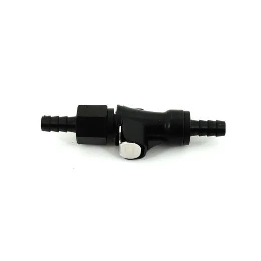 Fuel hose quick connector plastic 6mm black for moped, moped, mokick MG00071345 Fuel hose quick connector plastic 6mm black for moped, moped, mokick MG00071345