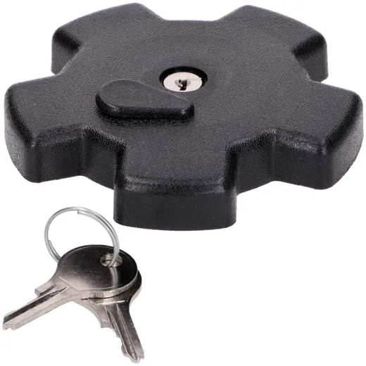Tankdeckel CAWI abschließbar Kunststoff Schwarz 35mm für Suzuki TS 50 K, GT 80 L, 125, 185, DR MG00071377