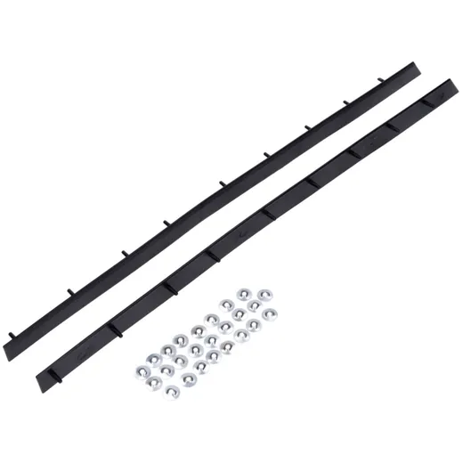 Black plastic trim strip with retaining clips for Kreidler F_1